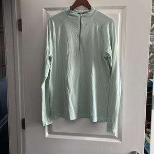 Mens lightweight pullover.. sea foam green color